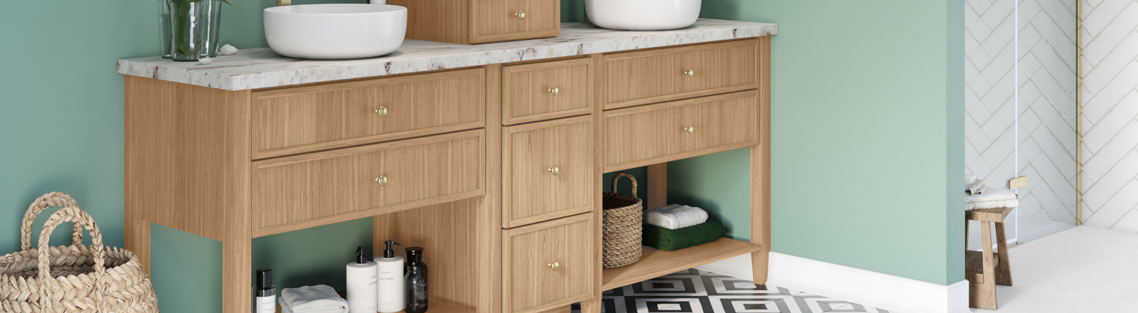 Oslo Oak cabinetry installed in a modern kitchen