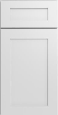 Shaker cabinet door in Designer White